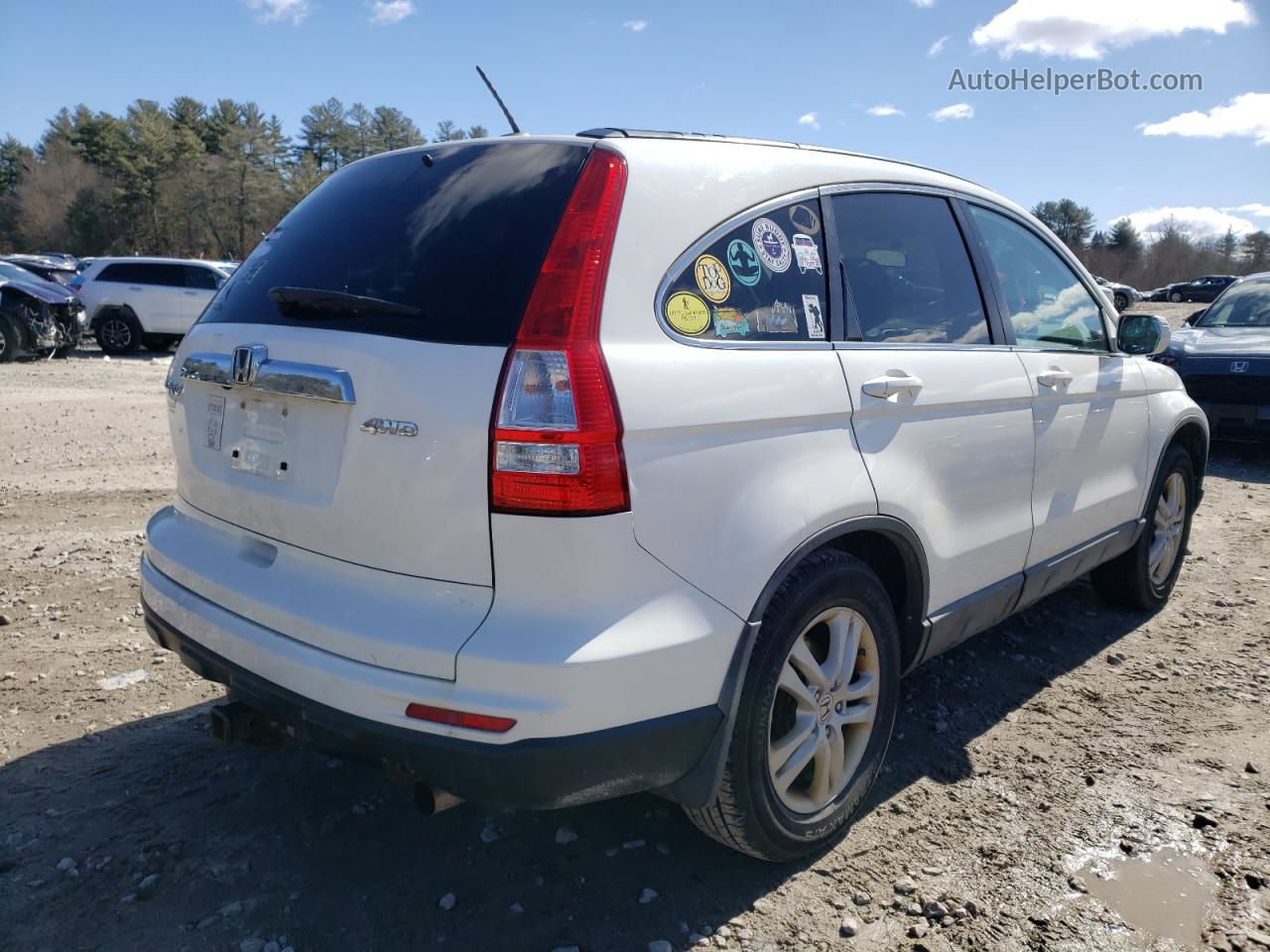 2010 Honda Cr-v Exl Белый vin: 5J6RE4H73AL008234