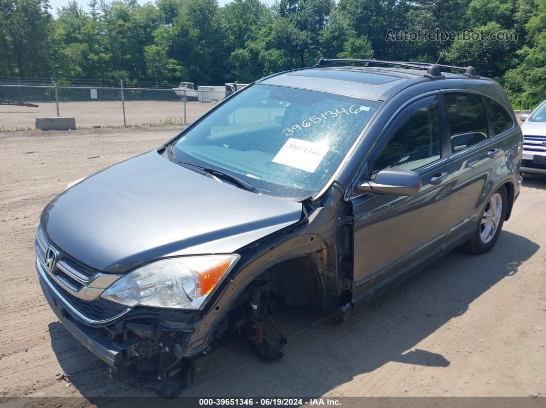 2010 Honda Cr-v Ex-l Gray vin: 5J6RE4H73AL052525