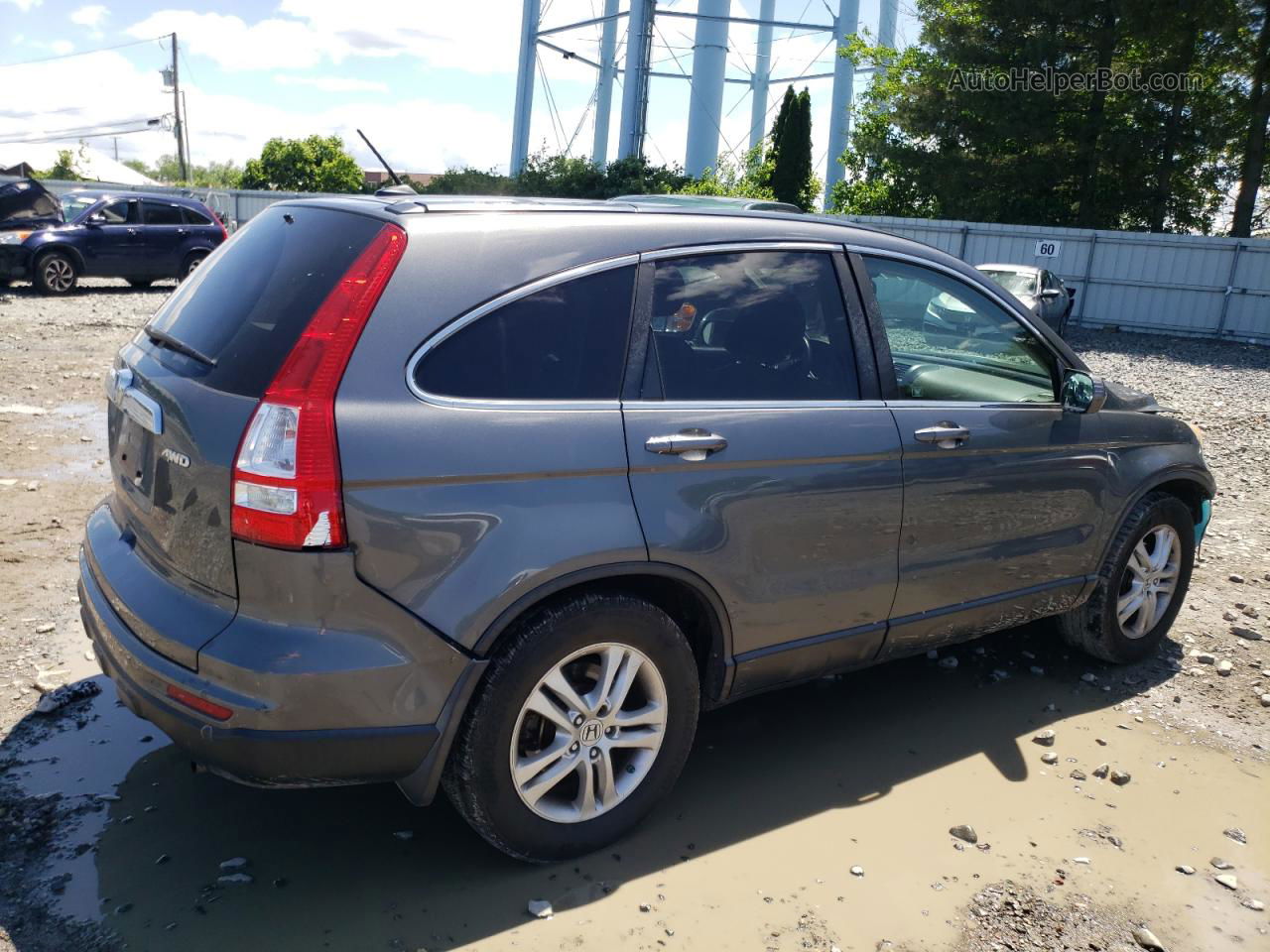 2010 Honda Cr-v Exl Gray vin: 5J6RE4H73AL100475