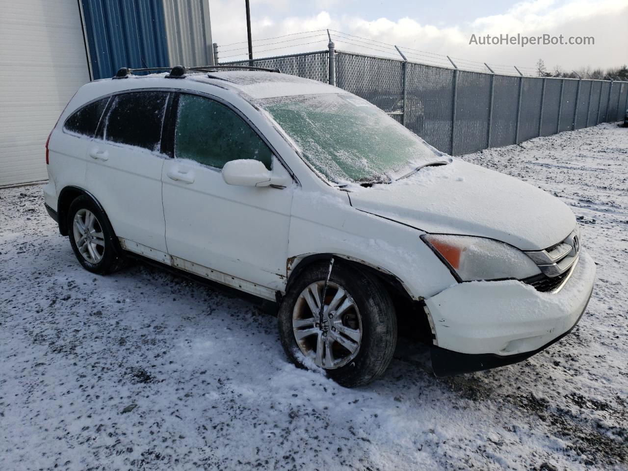 2010 Honda Cr-v Exl White vin: 5J6RE4H73AL813067