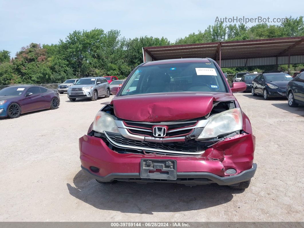 2010 Honda Cr-v Ex-l Maroon vin: 5J6RE4H74AL020344