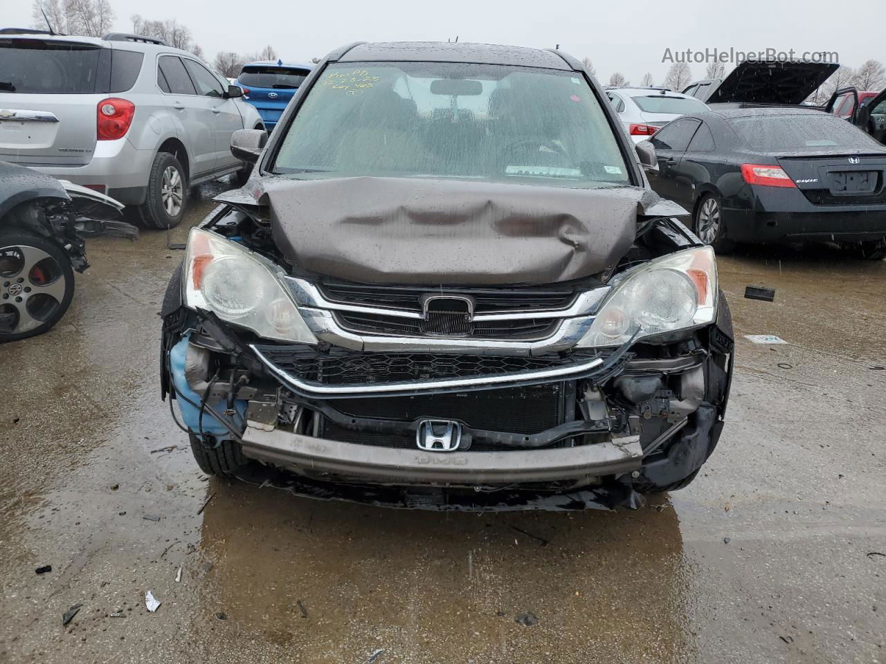 2010 Honda Cr-v Exl Серебряный vin: 5J6RE4H75AL044376