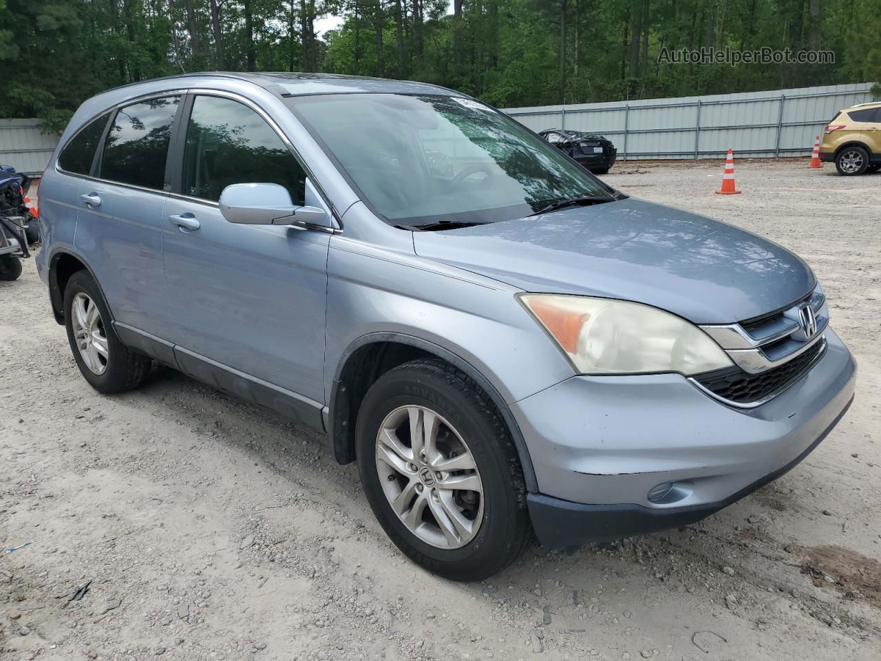 2010 Honda Cr-v Exl Blue vin: 5J6RE4H75AL082853