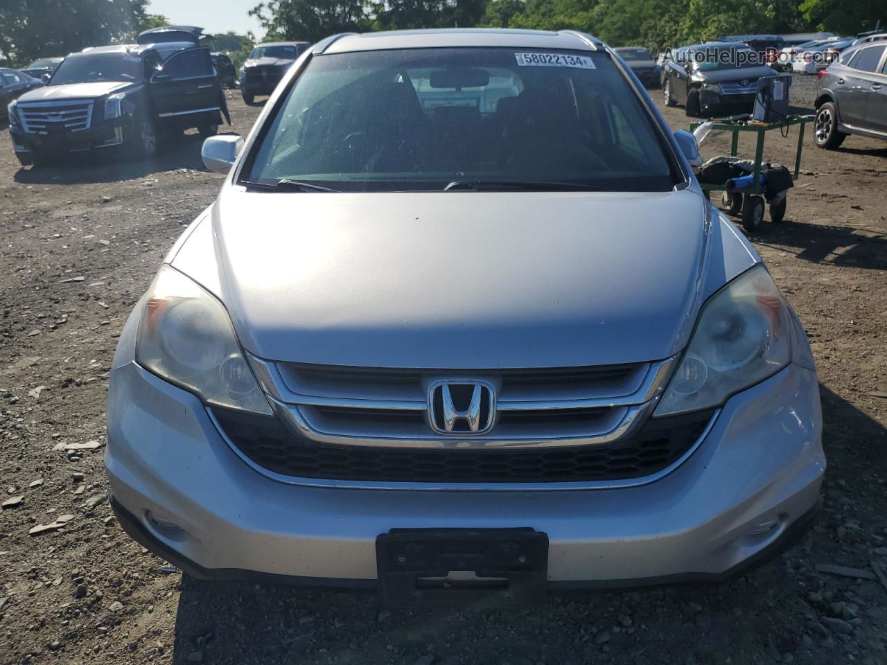 2010 Honda Cr-v Exl Silver vin: 5J6RE4H76AL052860