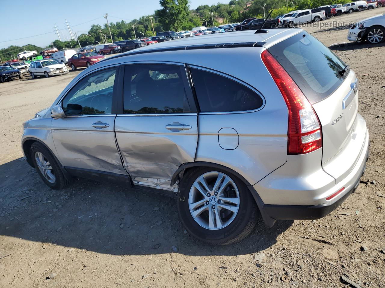 2010 Honda Cr-v Exl Silver vin: 5J6RE4H76AL052860