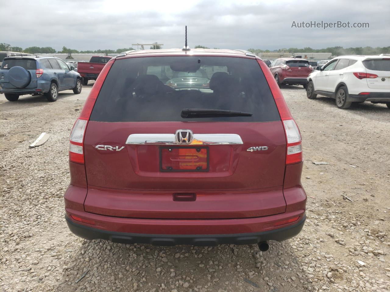 2010 Honda Cr-v Exl Maroon vin: 5J6RE4H76AL101135