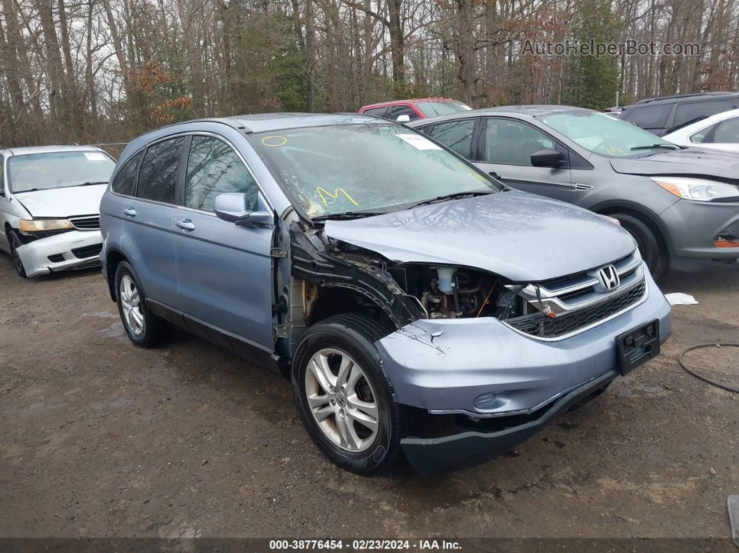 2010 Honda Cr-v Ex-l Light Blue vin: 5J6RE4H77AL014294