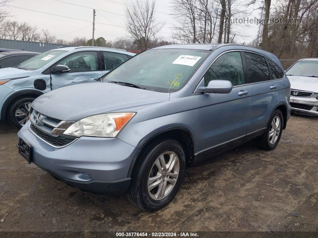 2010 Honda Cr-v Ex-l Light Blue vin: 5J6RE4H77AL014294