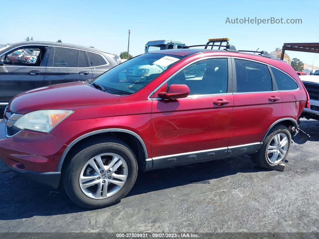 2010 Honda Cr-v Ex-l Red vin: 5J6RE4H78AL005829