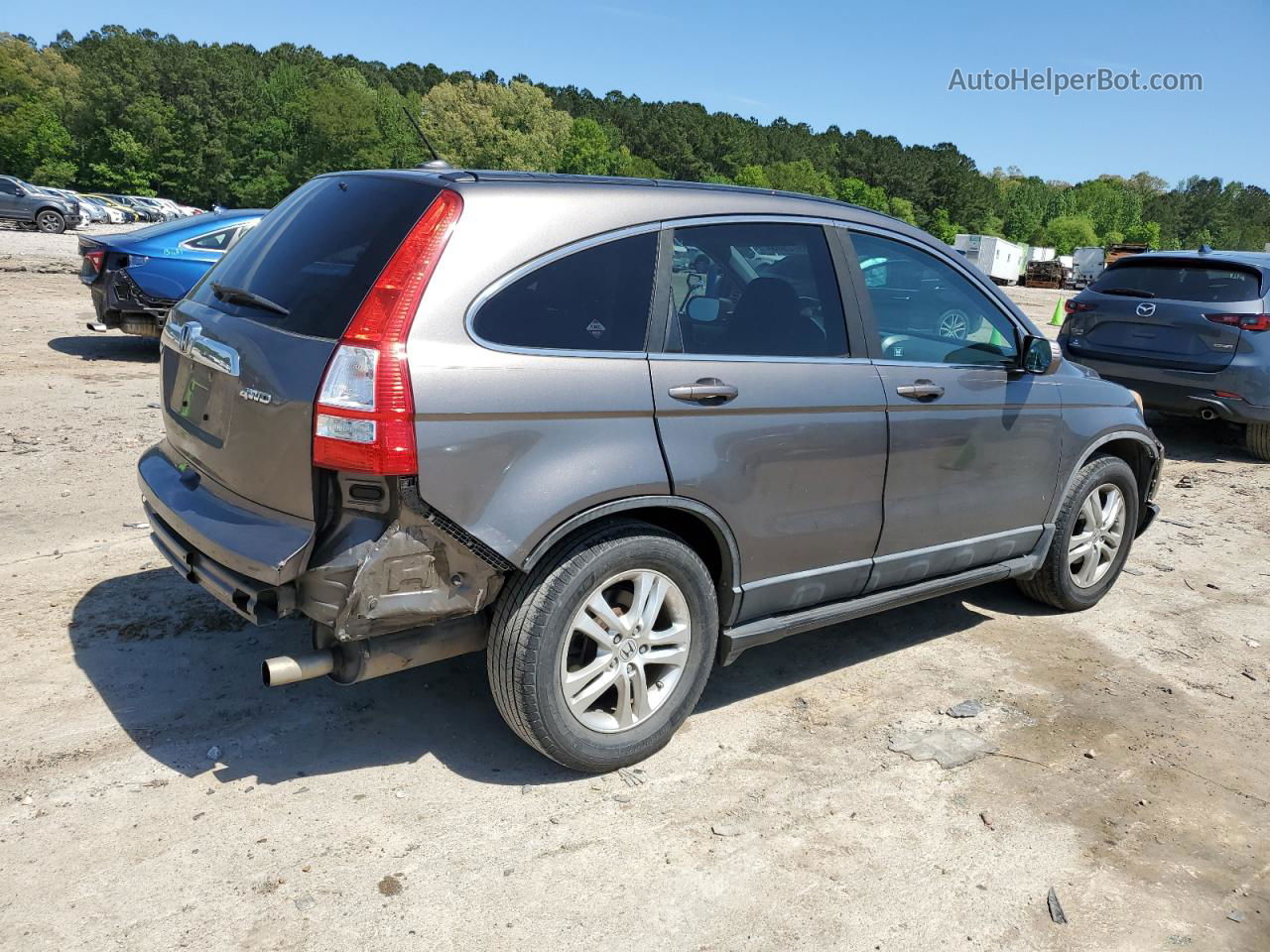 2010 Honda Cr-v Exl Серый vin: 5J6RE4H78AL047062