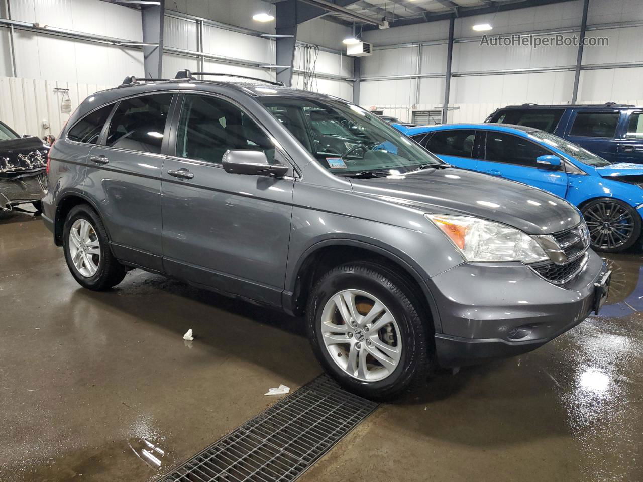 2010 Honda Cr-v Exl Gray vin: 5J6RE4H78AL047711