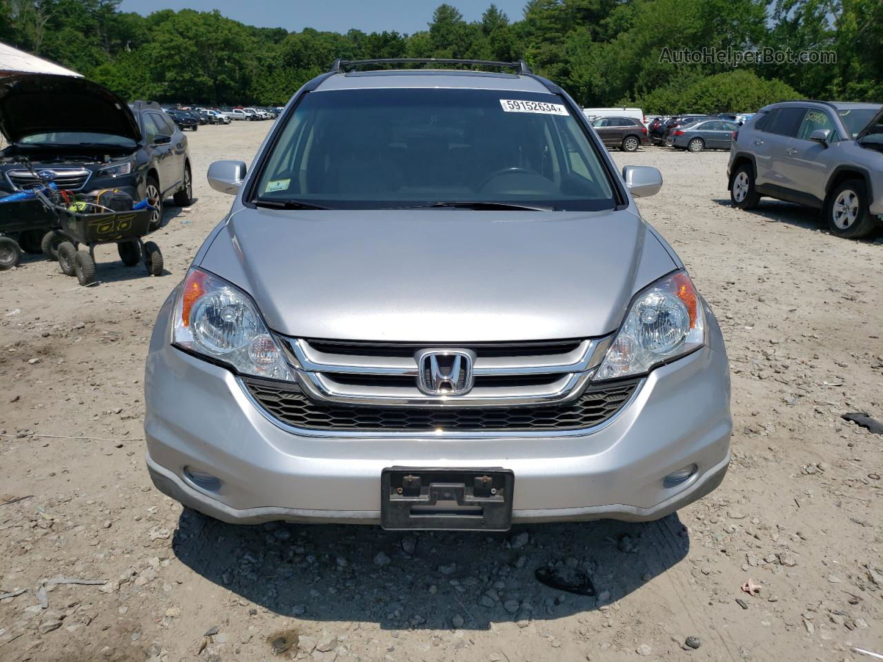 2010 Honda Cr-v Exl Silver vin: 5J6RE4H78AL072883