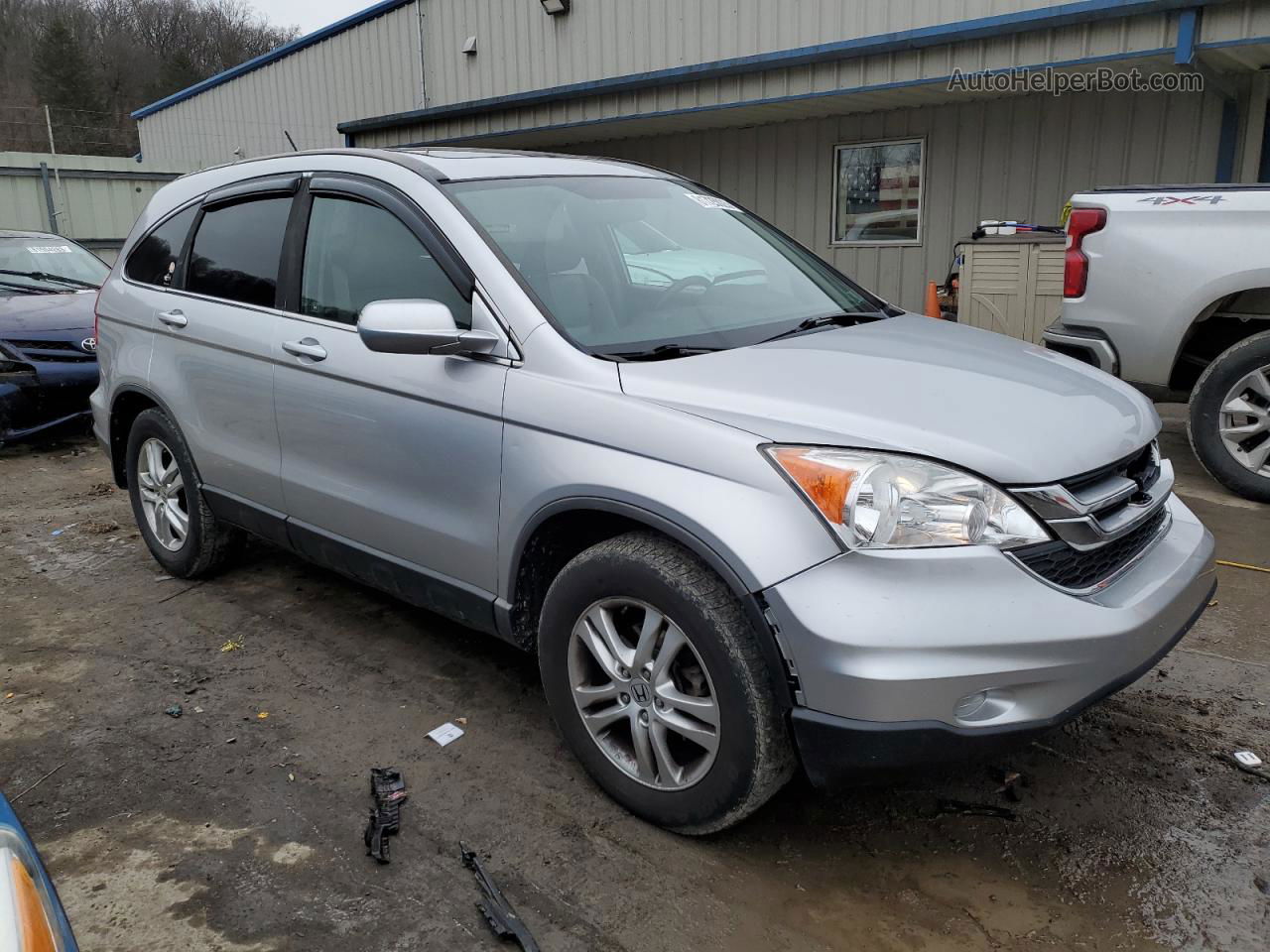 2010 Honda Cr-v Exl Silver vin: 5J6RE4H78AL081230