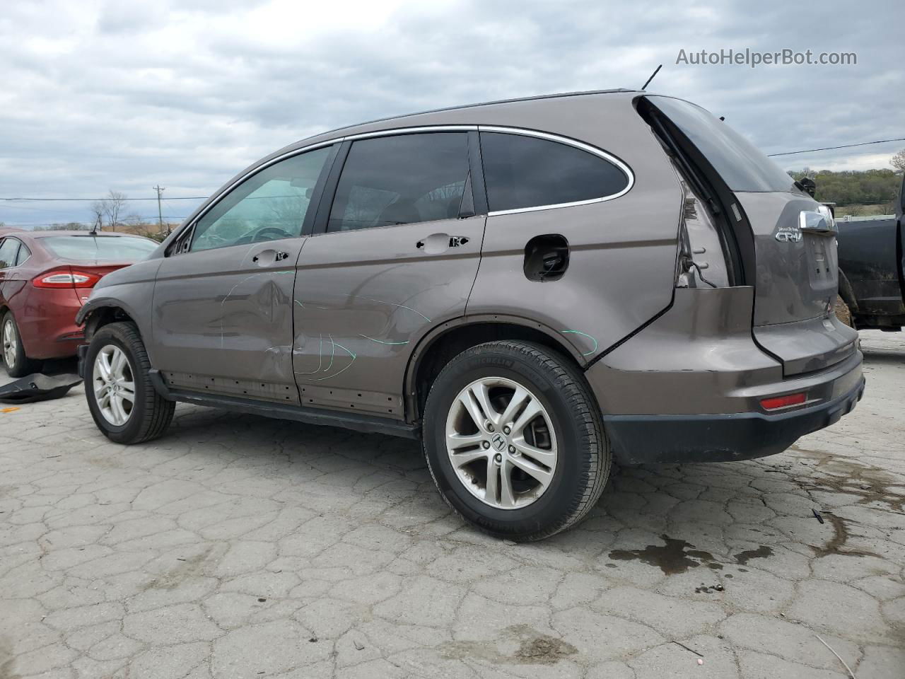 2010 Honda Cr-v Exl Серый vin: 5J6RE4H78AL081292