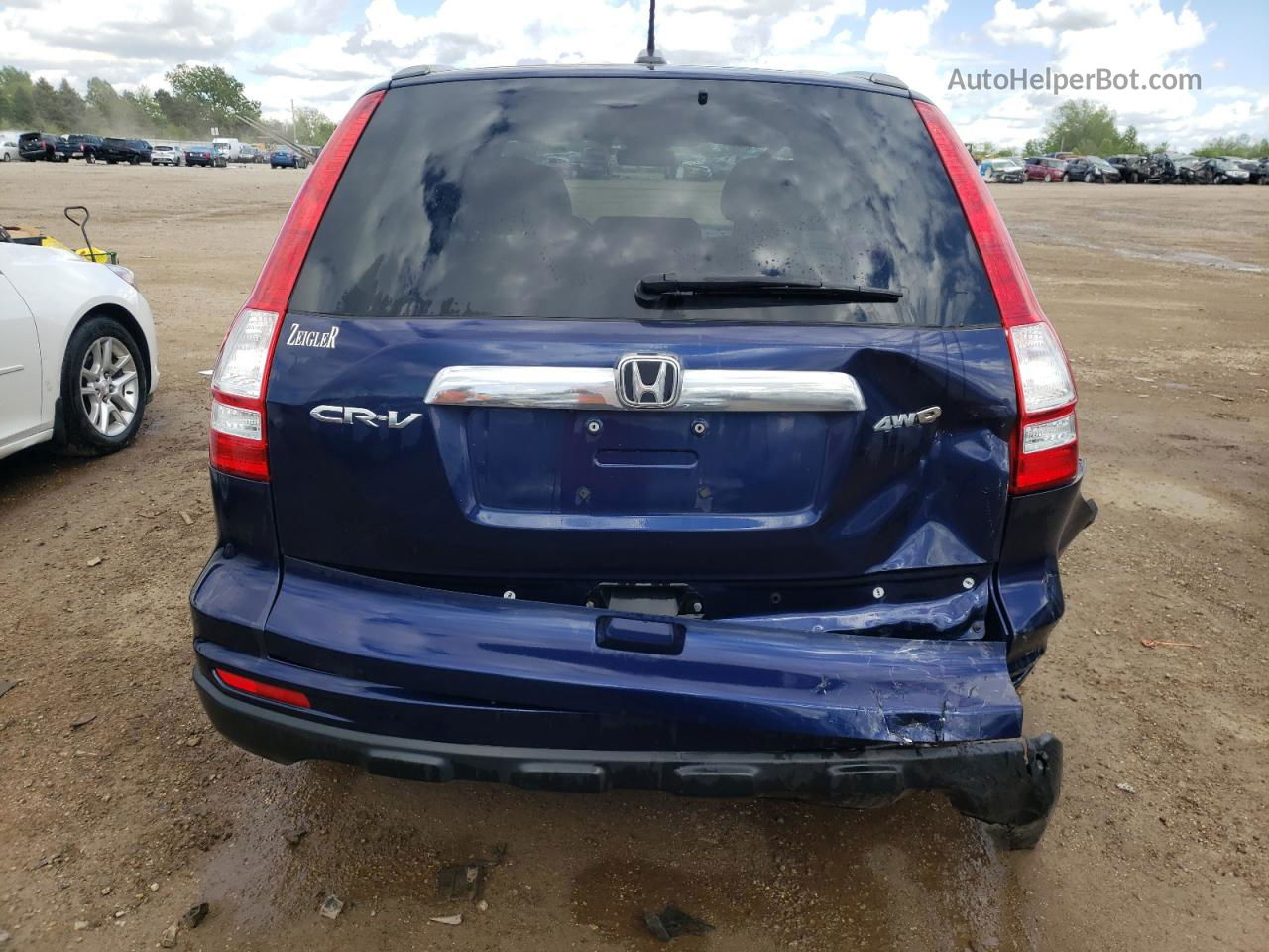 2010 Honda Cr-v Exl Blue vin: 5J6RE4H78AL090798