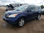 2010 Honda Cr-v Exl Blue vin: 5J6RE4H78AL090798