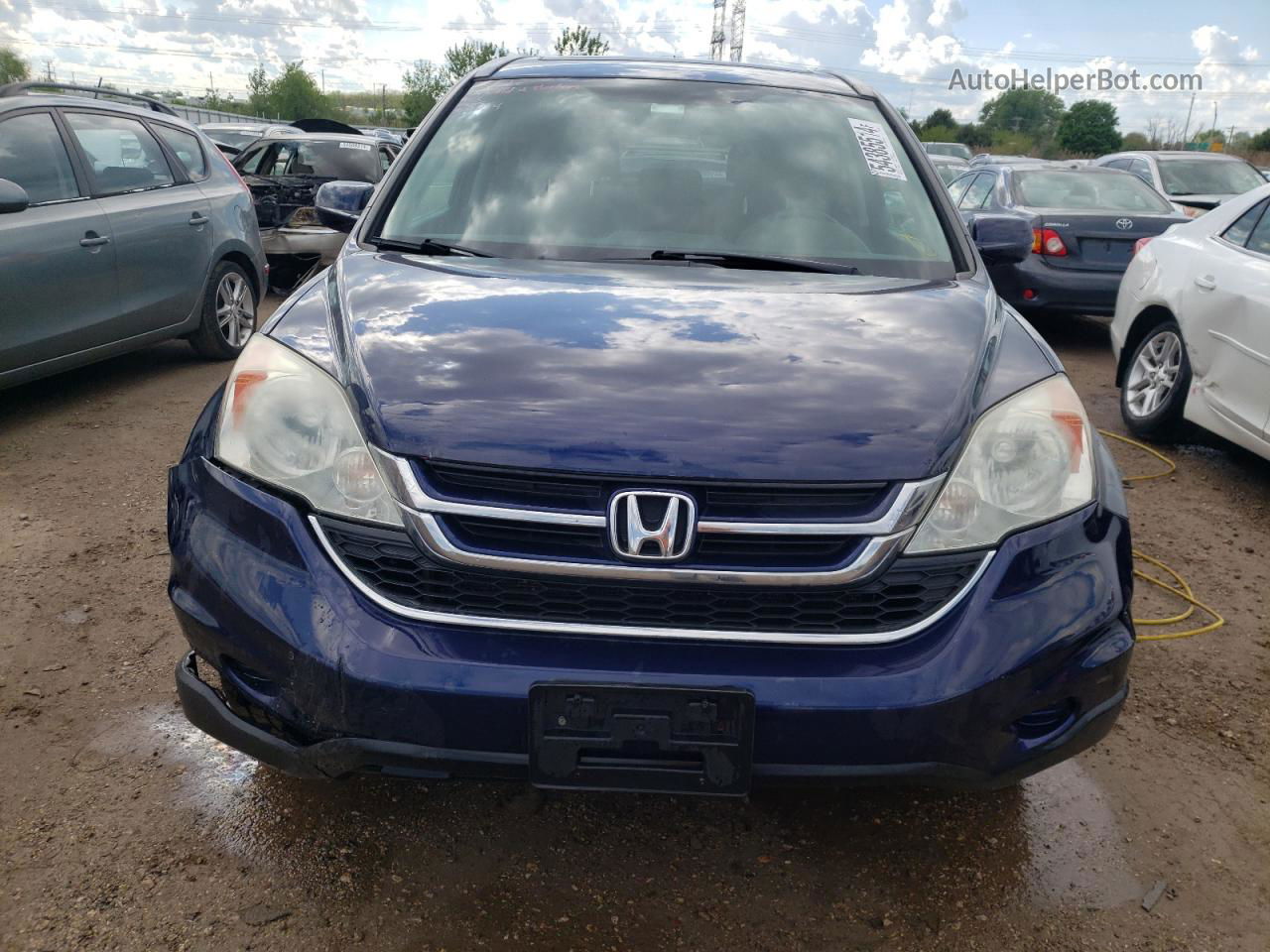 2010 Honda Cr-v Exl Blue vin: 5J6RE4H78AL090798