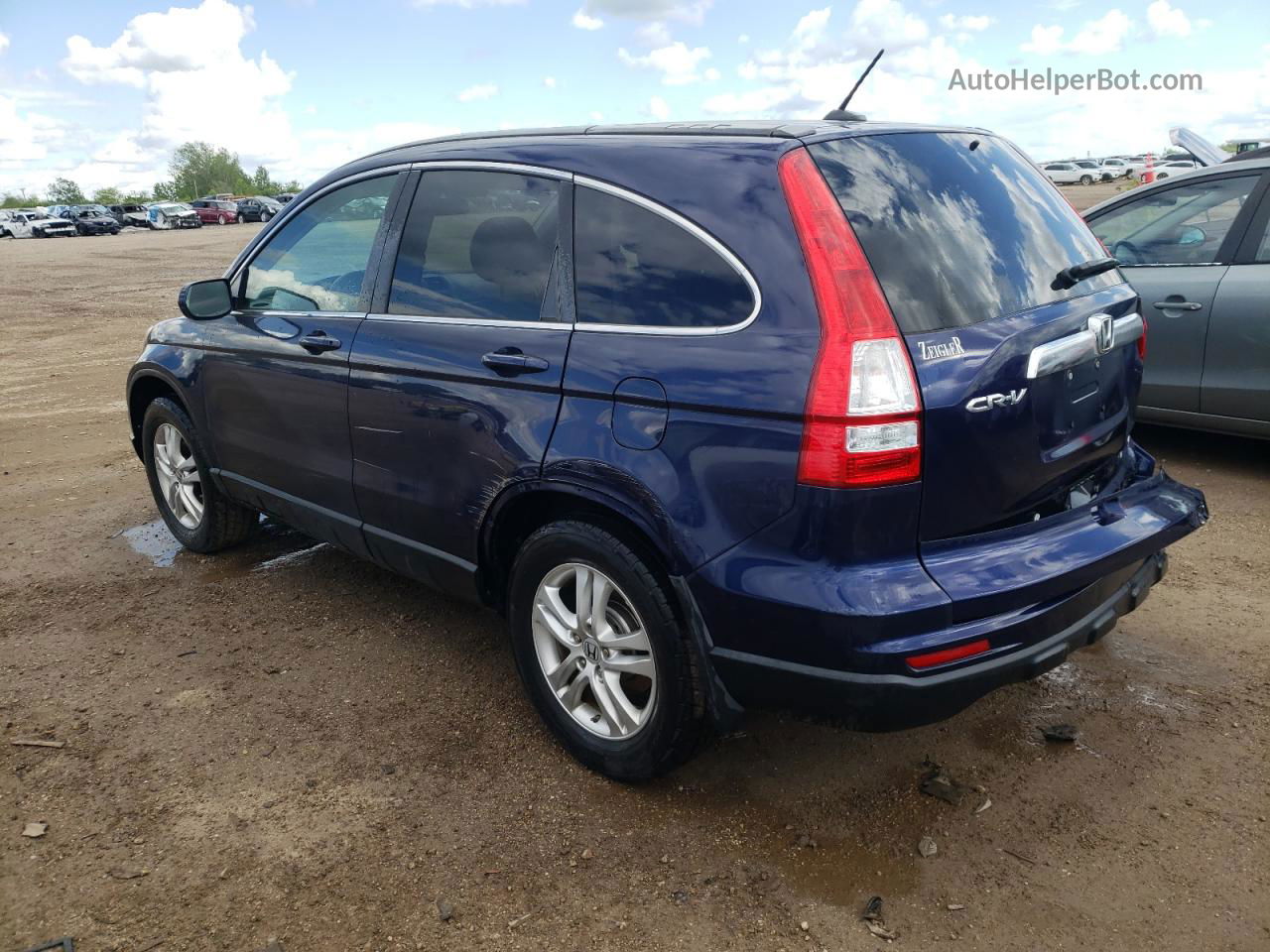 2010 Honda Cr-v Exl Blue vin: 5J6RE4H78AL090798