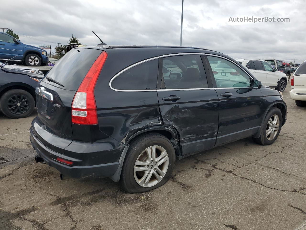 2010 Honda Cr-v Exl Black vin: 5J6RE4H79AL034630