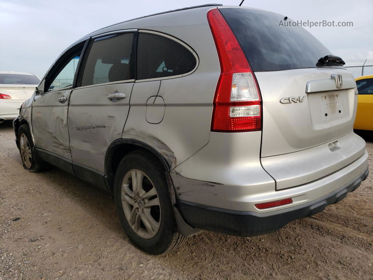 2010 Honda Cr-v Exl Silver vin: 5J6RE4H7XAL028853