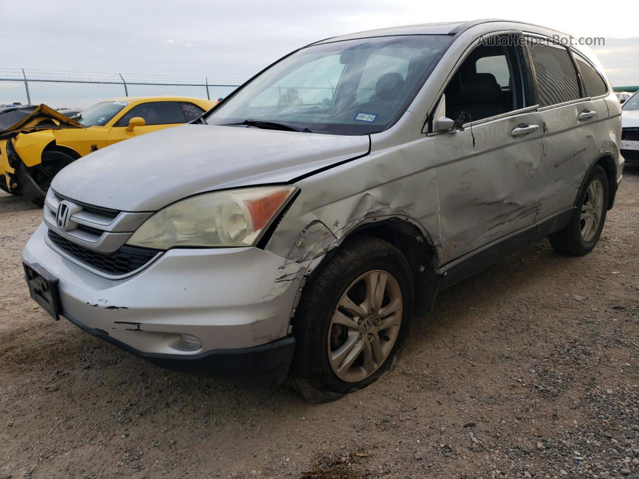 2010 Honda Cr-v Exl Silver vin: 5J6RE4H7XAL028853