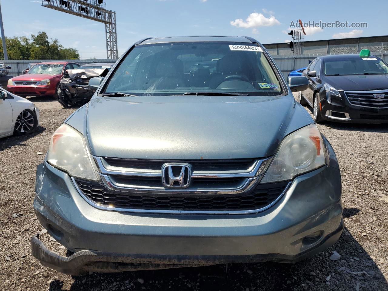 2010 Honda Cr-v Exl Бирюзовый vin: 5J6RE4H7XAL043322