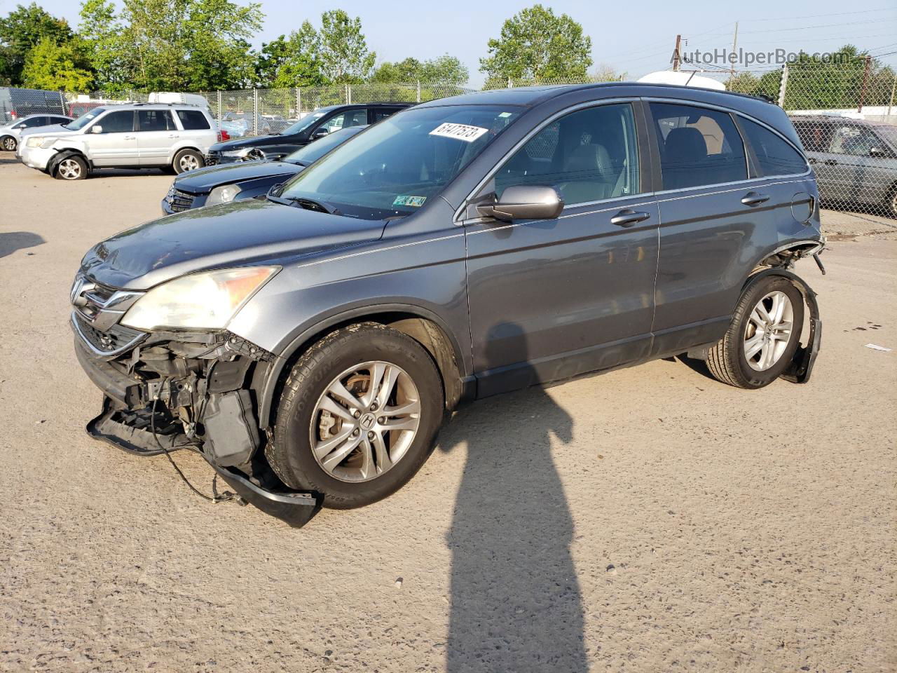 2010 Honda Cr-v Exl Gray vin: 5J6RE4H7XAL082024