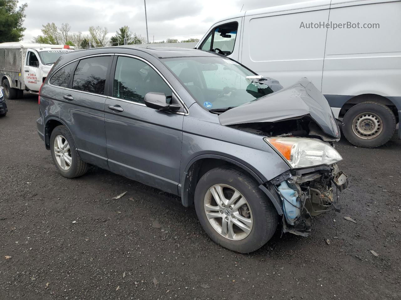 2010 Honda Cr-v Exl Gray vin: 5J6RE4H7XAL089443