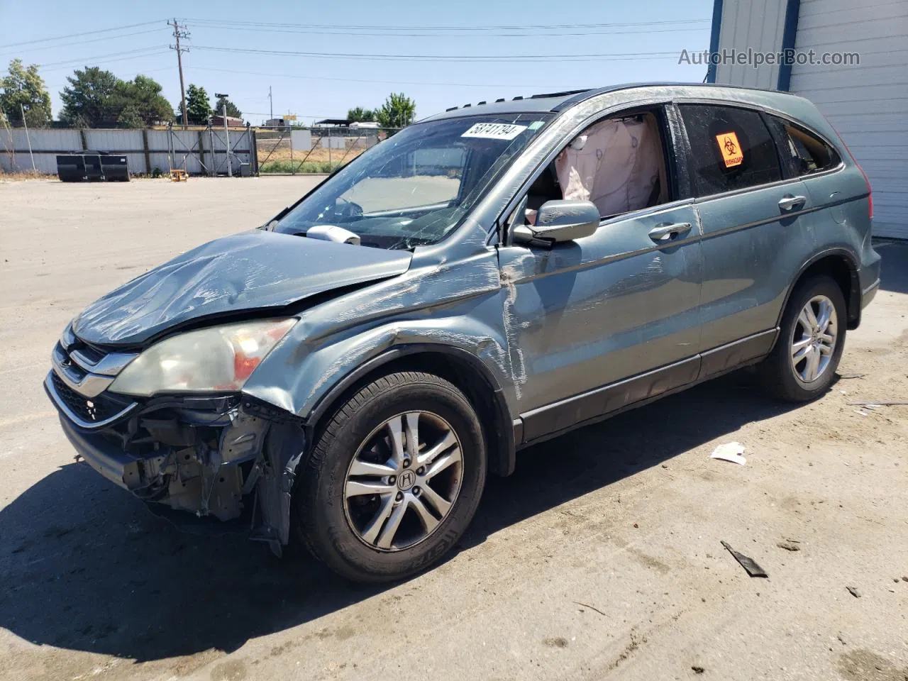 2010 Honda Cr-v Exl Green vin: 5J6RE4H7XAL101011