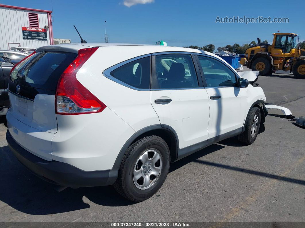 2012 Honda Cr-v Lx White vin: 5J6RM3H30CL014070