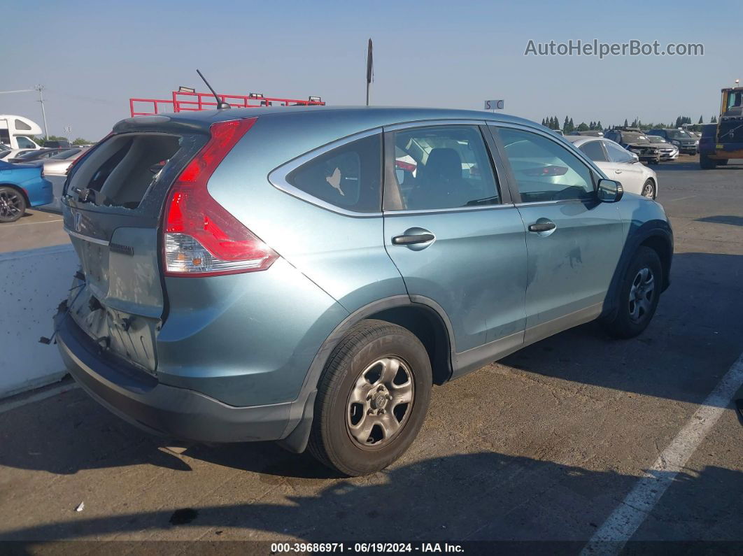 2013 Honda Cr-v Lx Light Blue vin: 5J6RM3H30DL002700