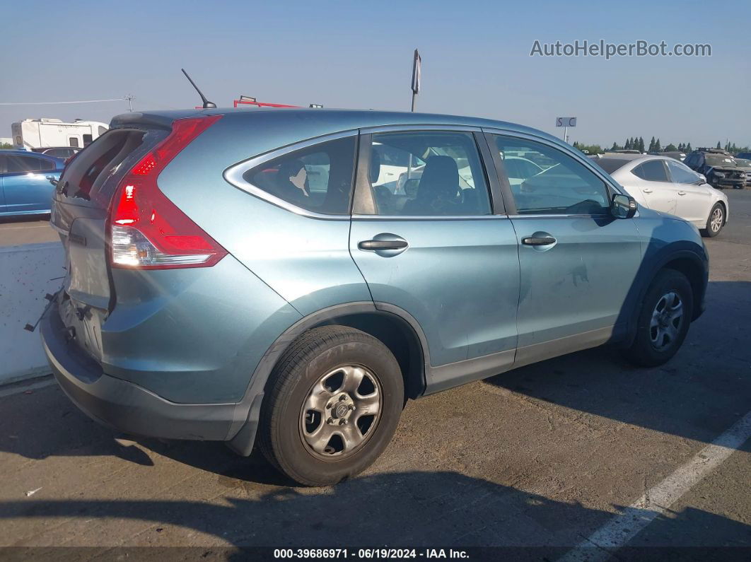 2013 Honda Cr-v Lx Light Blue vin: 5J6RM3H30DL002700