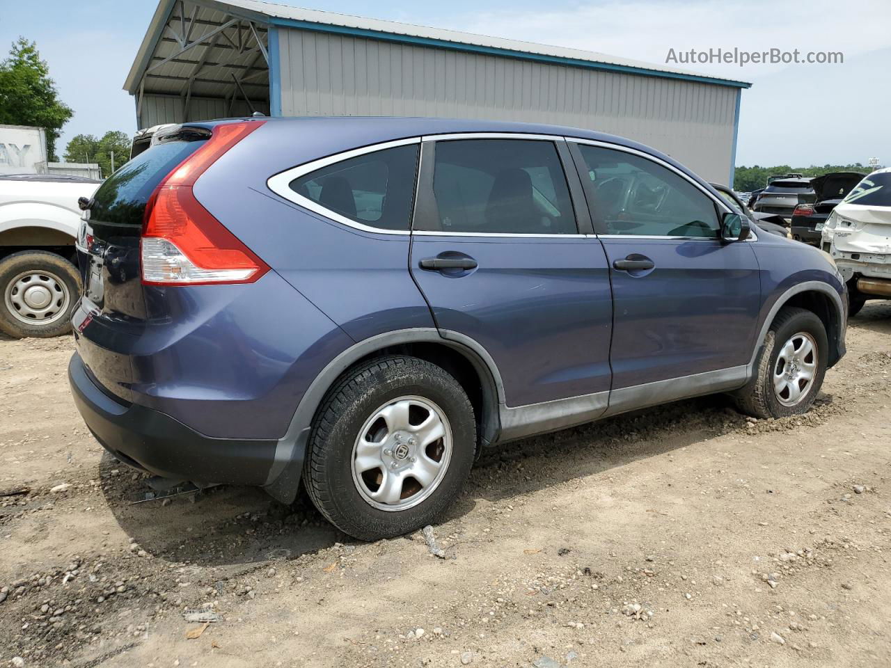 2012 Honda Cr-v Lx Blue vin: 5J6RM3H31CL021741