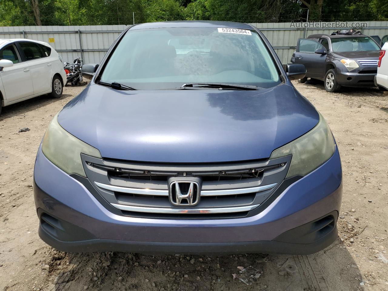 2012 Honda Cr-v Lx Blue vin: 5J6RM3H31CL021741