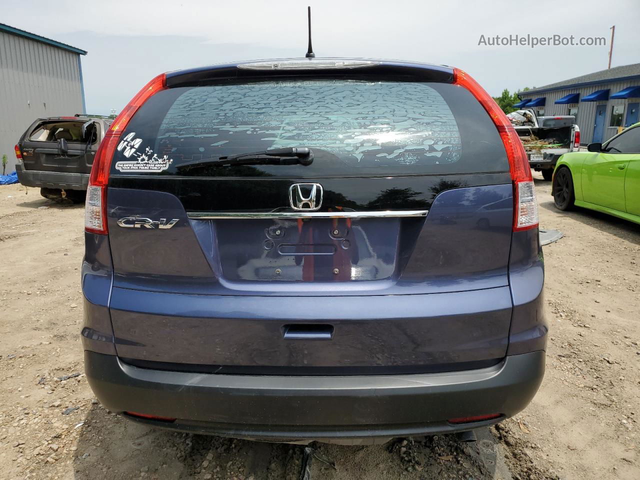 2012 Honda Cr-v Lx Blue vin: 5J6RM3H31CL021741