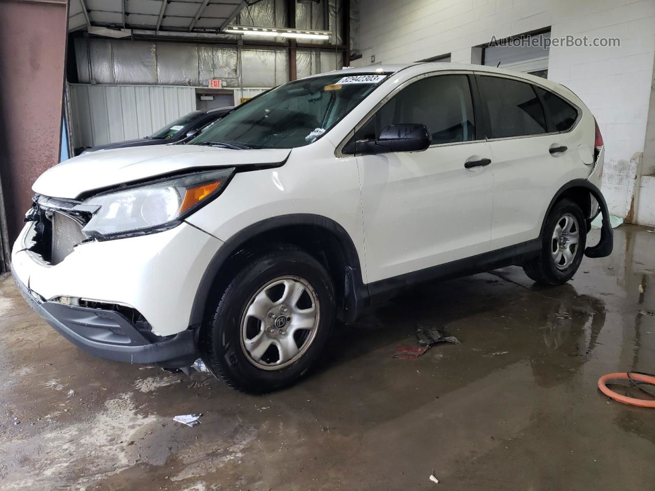 2013 Honda Cr-v Lx White vin: 5J6RM3H31DL049170