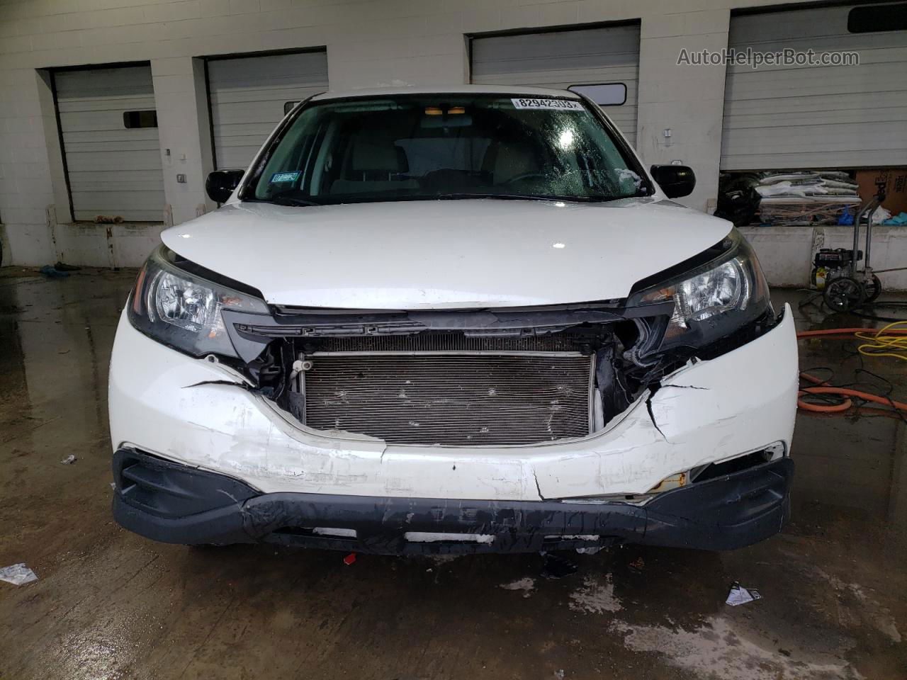 2013 Honda Cr-v Lx White vin: 5J6RM3H31DL049170