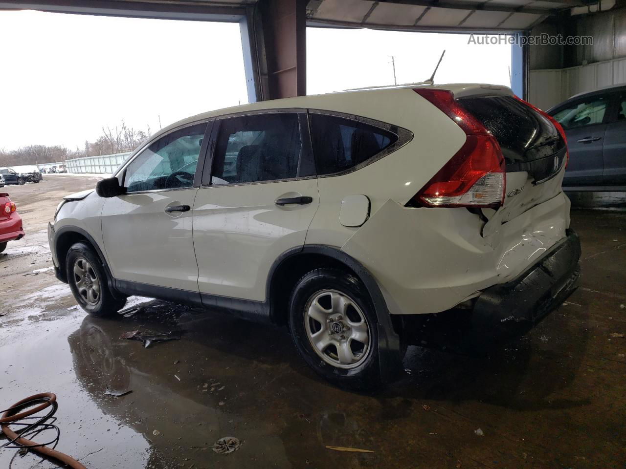 2013 Honda Cr-v Lx White vin: 5J6RM3H31DL049170