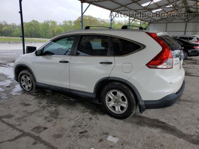 2013 Honda Cr-v Lx White vin: 5J6RM3H32DL017053