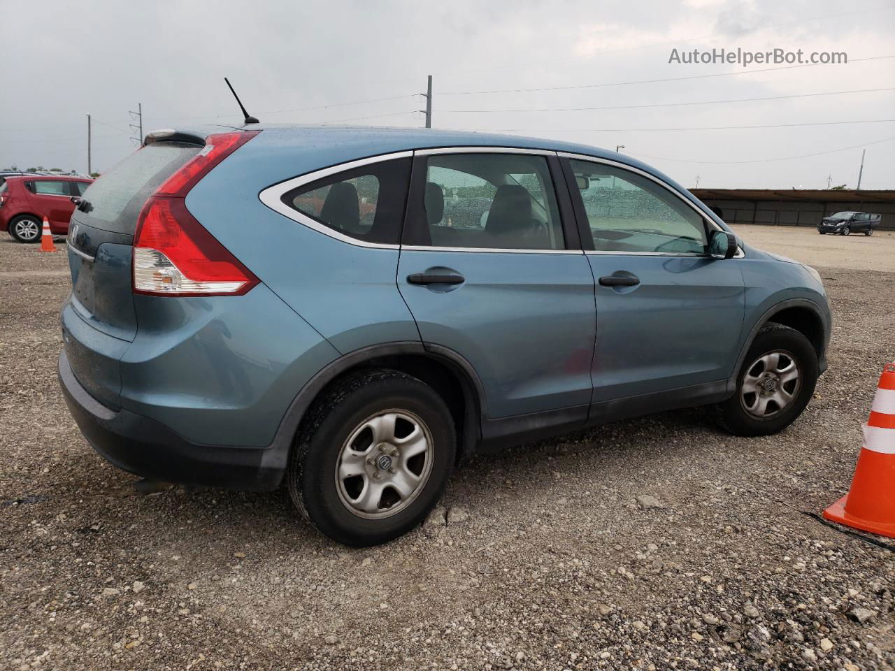 2013 Honda Cr-v Lx Blue vin: 5J6RM3H32DL030062