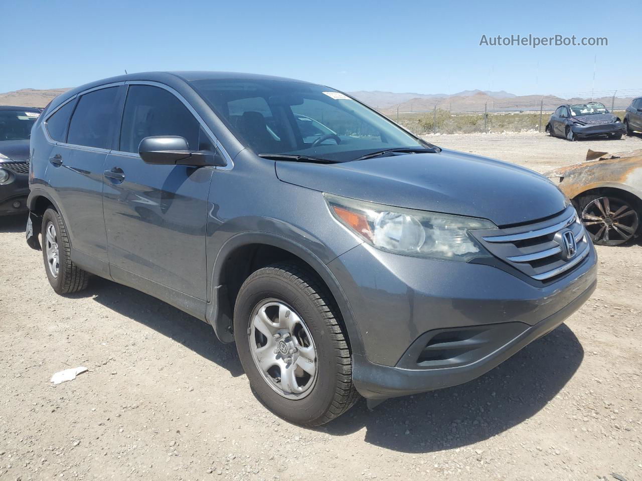 2013 Honda Cr-v Lx Gray vin: 5J6RM3H32DL040879