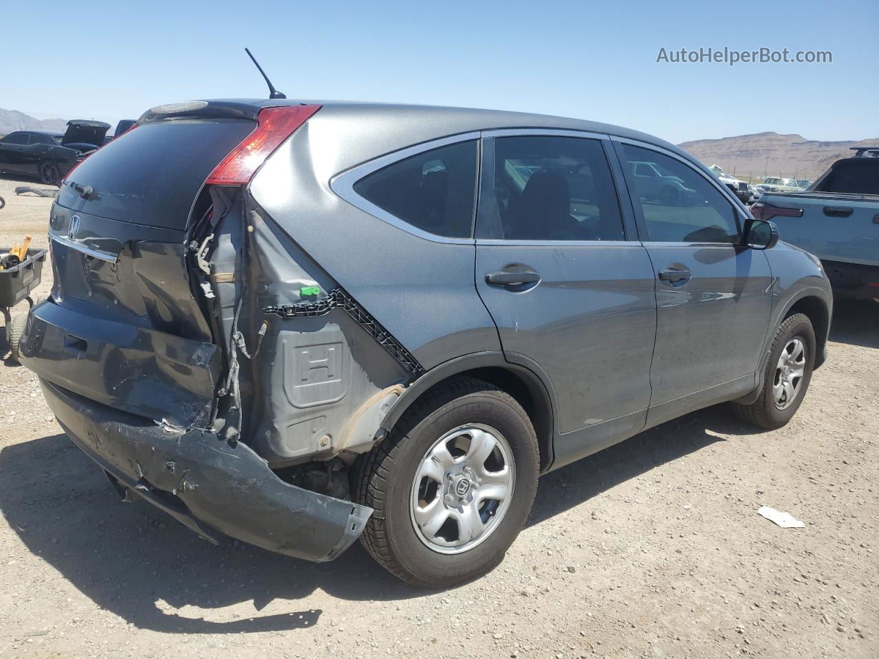 2013 Honda Cr-v Lx Gray vin: 5J6RM3H32DL040879