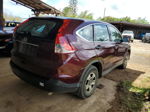 2012 Honda Cr-v Lx Maroon vin: 5J6RM3H33CL040324