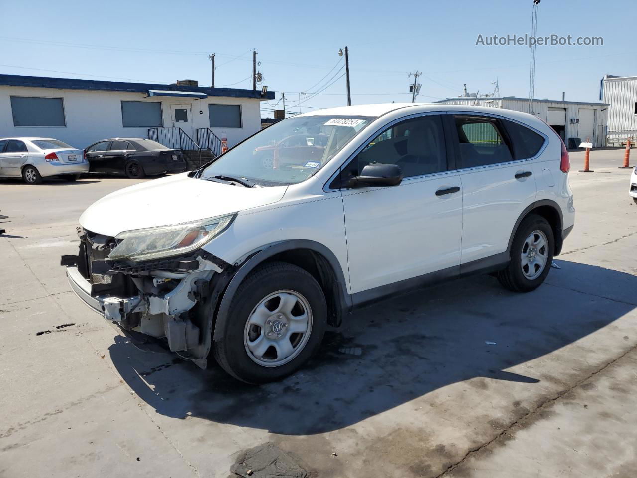 2016 Honda Cr-v Lx White vin: 5J6RM3H33GL004719