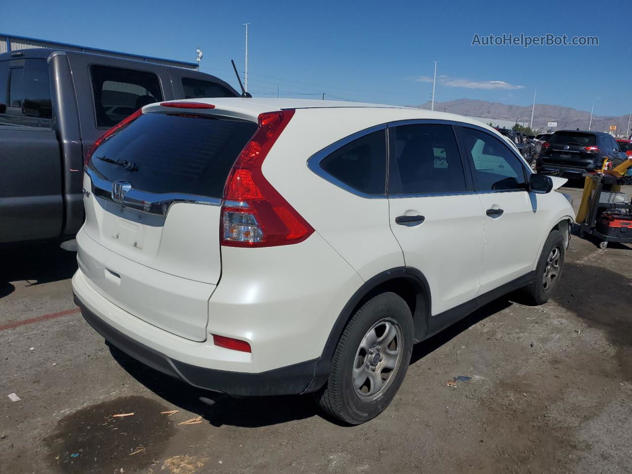 2016 Honda Cr-v Lx White vin: 5J6RM3H34GL003658