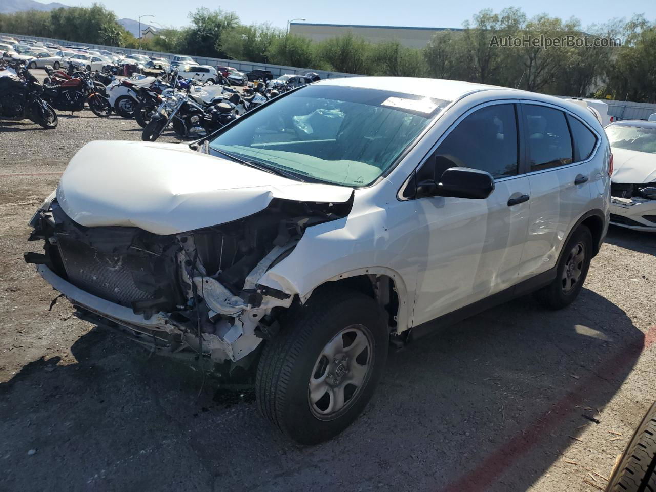 2016 Honda Cr-v Lx White vin: 5J6RM3H34GL003658