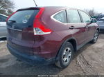 2012 Honda Cr-v Lx Maroon vin: 5J6RM3H35CL036615