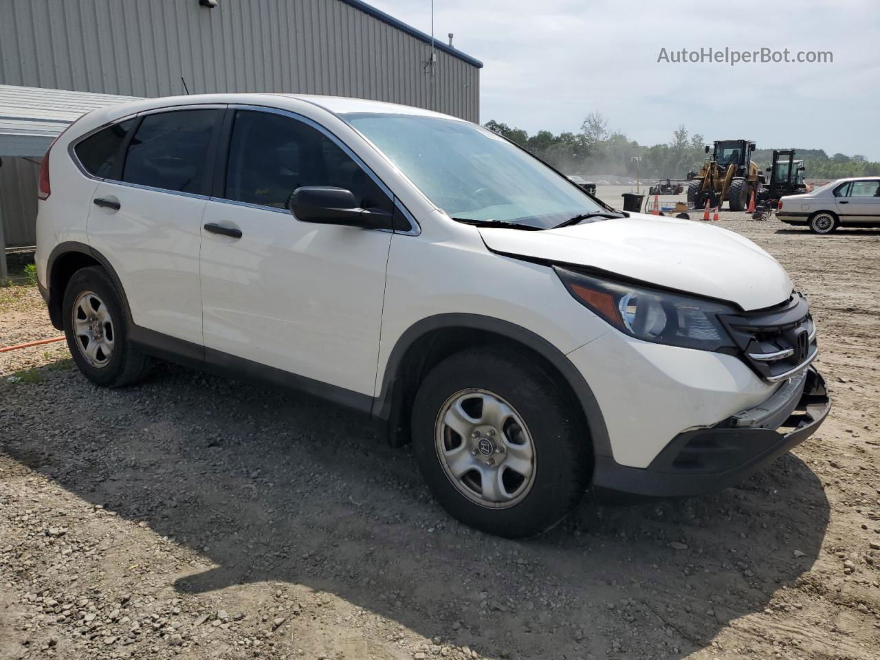 2012 Honda Cr-v Lx White vin: 5J6RM3H35CL041278