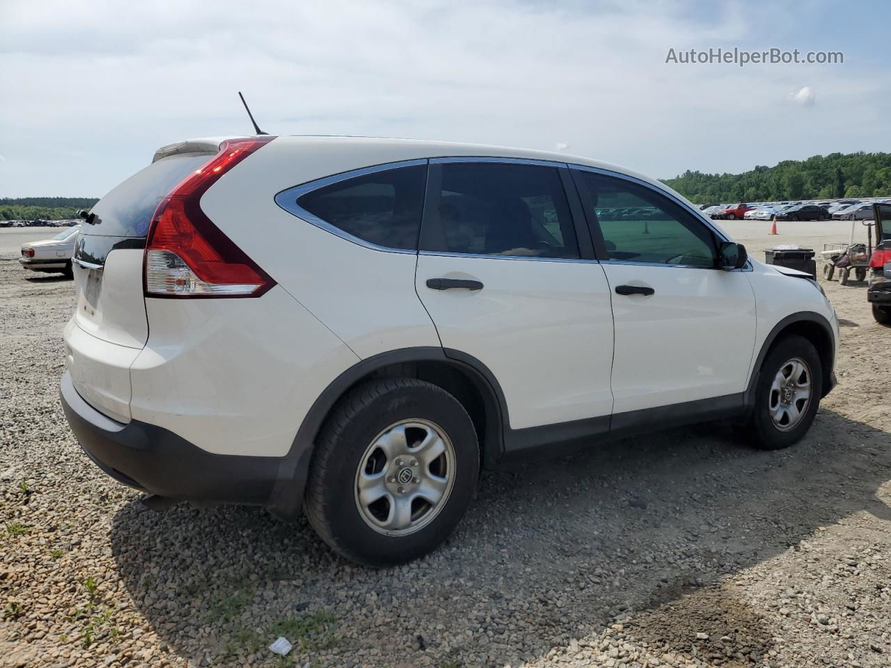 2012 Honda Cr-v Lx White vin: 5J6RM3H35CL041278