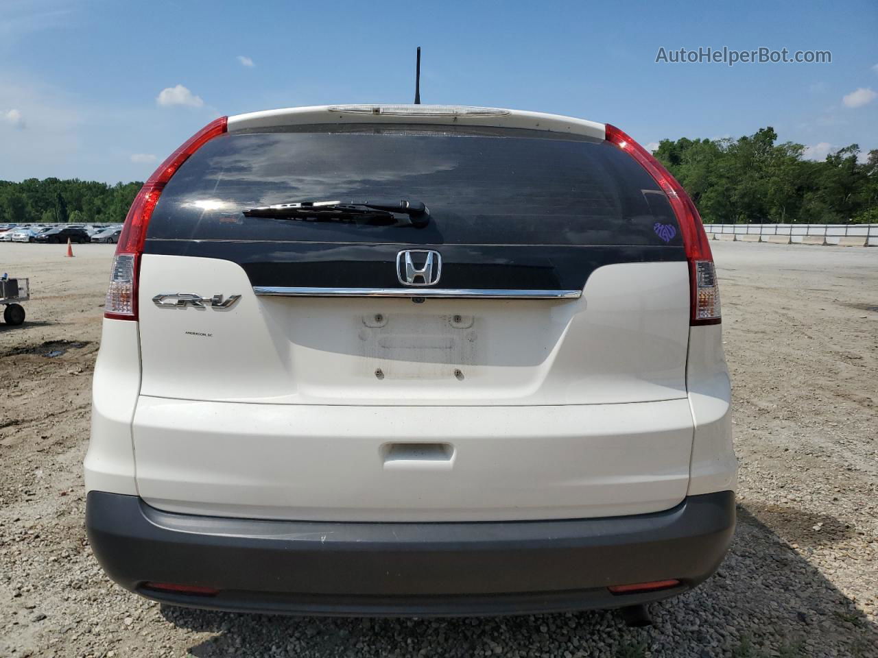 2012 Honda Cr-v Lx White vin: 5J6RM3H35CL041278